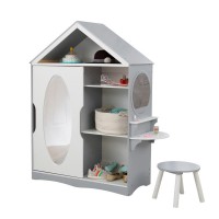 Dulapior Glamorous de haine cu oglinda si masuta de toaleta Kidkraft dressing - Dulap din lemn MDF DRESS UP ARMOIRE AND VANITY Dulapior Glamorous de haine cu oglinda si masuta de toaleta Kidkraft dressing - Dulap din lemn MDF DRESS UP ARMOIRE AND VANITY